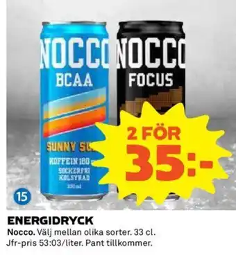 Coop Daglivs ENERGIDRYCK erbjuda
