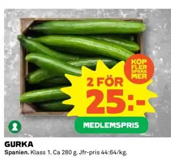 Coop Daglivs GURKA erbjuda