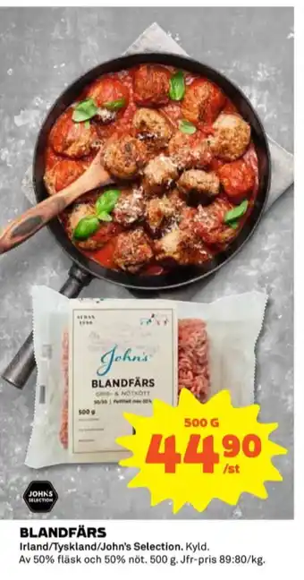 Coop Johns selection blandfärs erbjuda