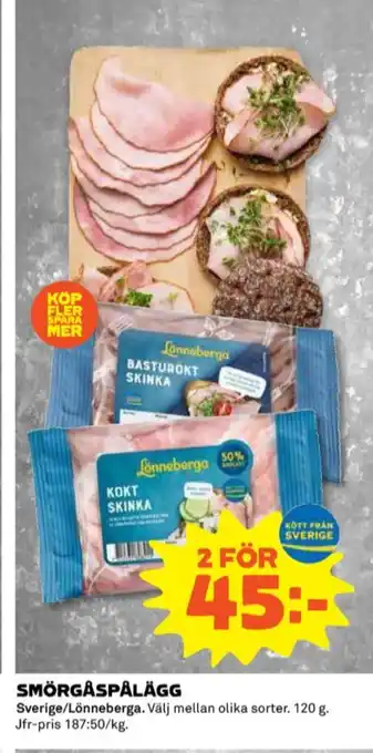 Coop Lönneberga skinka erbjuda