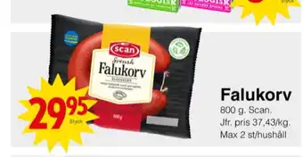 Matöppet Scan falukorv erbjuda