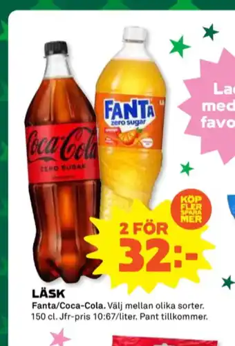 Coop Coca cola läskedryck erbjuda