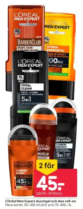 Rusta Men expert deodorant roll-on erbjuda
