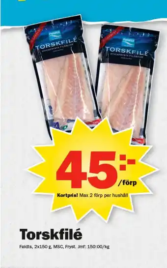 Pekås Torskfilé erbjuda