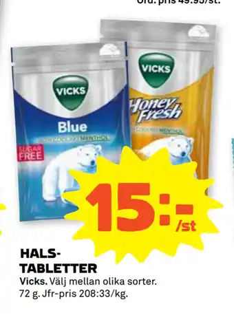Stora Coop HALSTABLETTER erbjuda