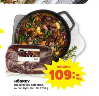 Stora Coop Johns selection högrev erbjuda