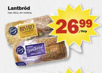 Pekås Bistro lantbröd erbjuda