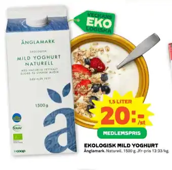 Stora Coop Änglamark yoghurt erbjuda
