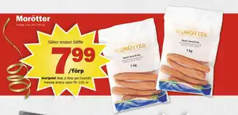 Pekås Daniel wernström morötter erbjuda