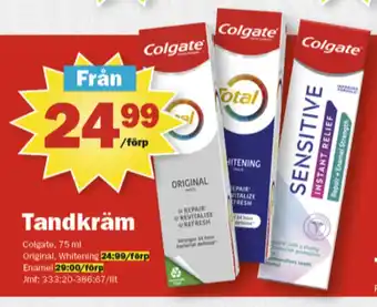 Pekås Colgate tandkräm erbjuda