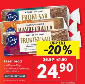 Lidl Fazer bröd erbjuda