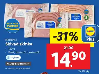 Lidl Skivad skinka erbjuda