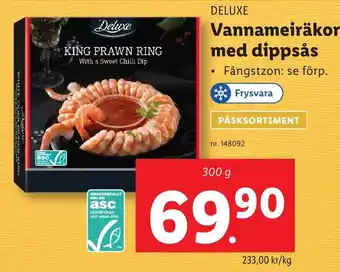 Lidl Vannameiräkor med dippsås erbjuda