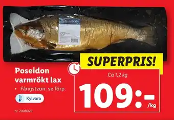 Lidl Poseidon varmrökt lax erbjuda