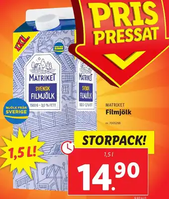 Lidl Filmjölk erbjuda