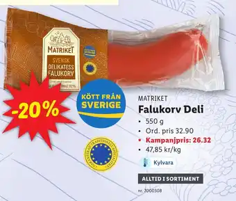 Lidl Falukorv Deli erbjuda