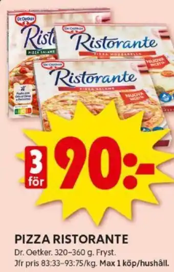 ICA Kvantum PIZZA RISTORANTE erbjuda