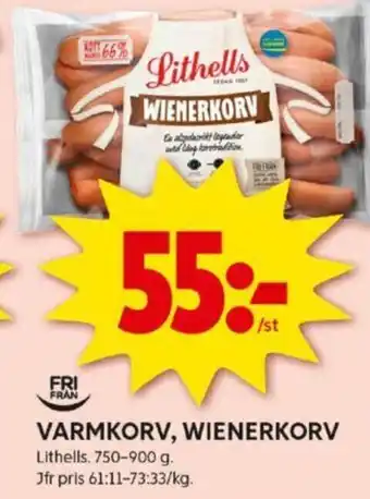 ICA Kvantum VARMKORV, WIENERKORV erbjuda