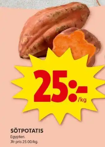 ICA Kvantum SÖTPOTATIS erbjuda