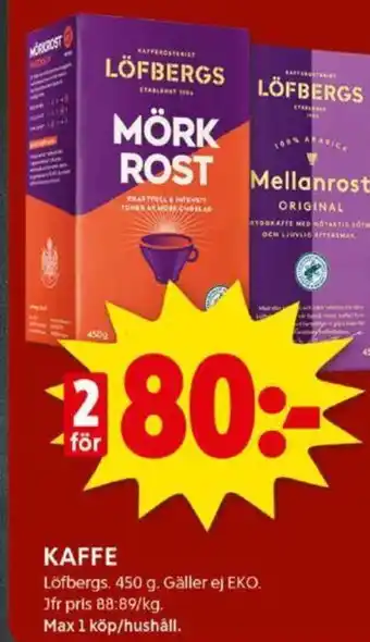 ICA Kvantum KAFFE erbjuda