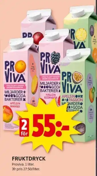 ICA Kvantum FRUKTDRYCK erbjuda