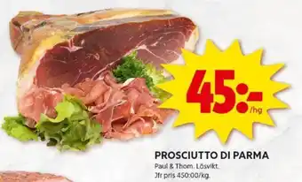 ICA Kvantum PROSCIUTTO DI PARMA erbjuda