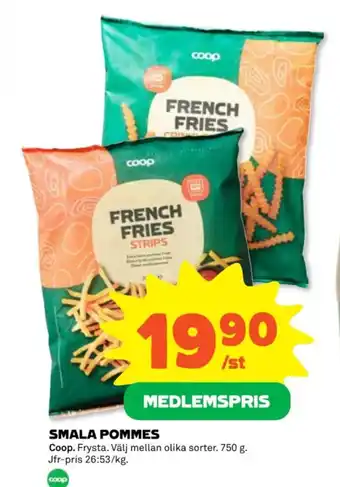 Coop SMALA POMMES erbjuda