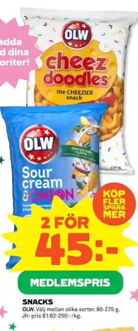 Coop SNACKS erbjuda