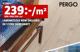 Bauhaus LAMINATGOLV NEW ENGLAND EK 1-STAV SILKESMATT erbjuda