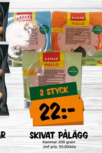 Bazaar Food market SKIVAT PÅLÄGG erbjuda