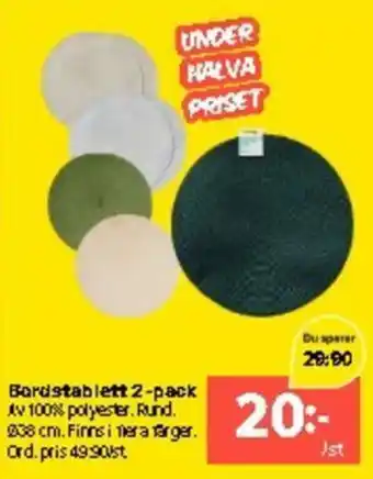 Bordstablett 2-pack