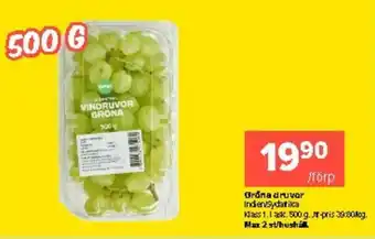 Coop Extra Gröna Druvor erbjuda