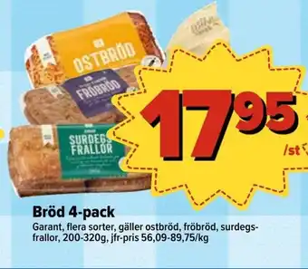 Östenssons Bröd 4-pack erbjuda