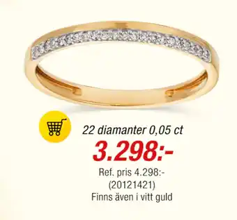 Guldfynd 22 diamanter 0,05 ct erbjuda