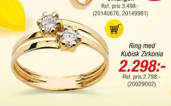 Guldfynd Ring med Kubisk Zirkonia erbjuda