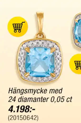 Guldfynd Hängsmycke med 24 diamanter 0,05 ct erbjuda