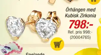 Guldfynd Örhängen med Kubisk Zirkonia erbjuda