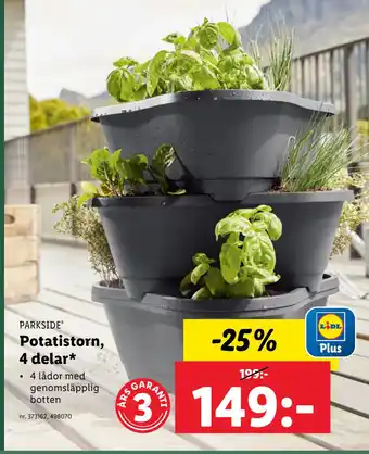 Potatistorn, 4 delar