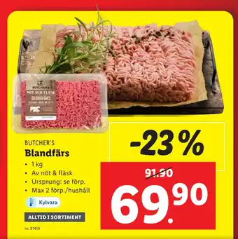 Lidl Blandfärs erbjuda