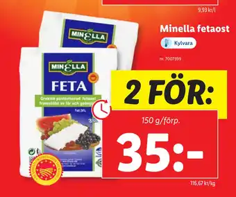 Lidl Minella fetaost erbjuda