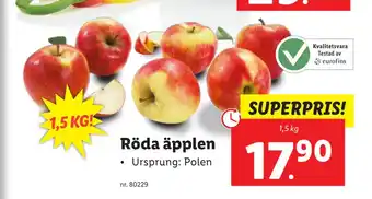 Lidl Röda äpplen erbjuda