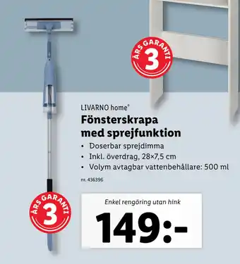 Fönsterskrapa med sprejfunktion