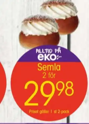 EKO Eko butiksbakat kaffebröd erbjuda