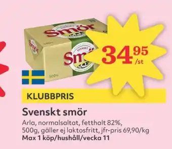 Hemköp Svenskt smör erbjuda