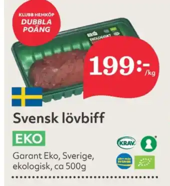 Hemköp Garant lövbiff erbjuda