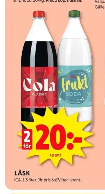 ICA Kvantum Cola läskedryck erbjuda