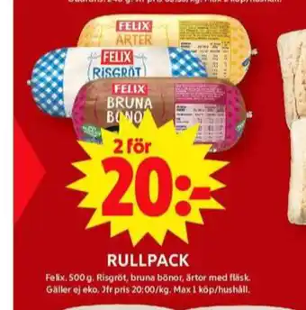 ICA Maxi Felix rullpack erbjuda