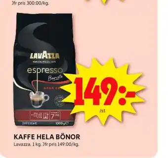 ICA Kvantum Espresso barista kaffebönor erbjuda