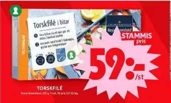 ICA Maxi Royal greenland torskfilé erbjuda