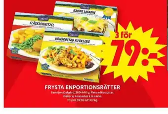 ICA Maxi Dafgårds färdigrätter erbjuda